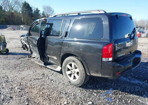 2011 Nissan Armada Sv from USA, damaged, VIN 5N1BA0ND8BN620355